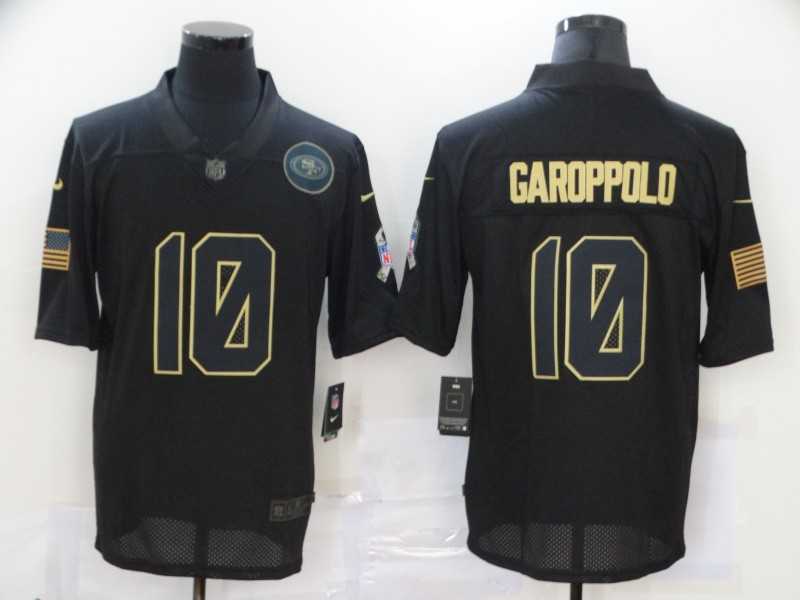 Nike 49ers 10 Jimmy Garoppolo Black 2020 Salute To Service Limited Jersey,We sell and wholesale Nike 49ers 10 Jimmy Garoppolo Black 2020 Salute To Service Limited Jersey on line form chian!